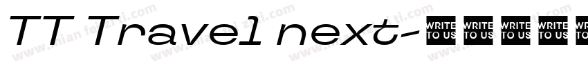 TT Travel next字体转换